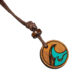 Wooden necklace WAVES