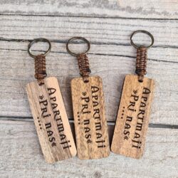 leseni obeski za ključe