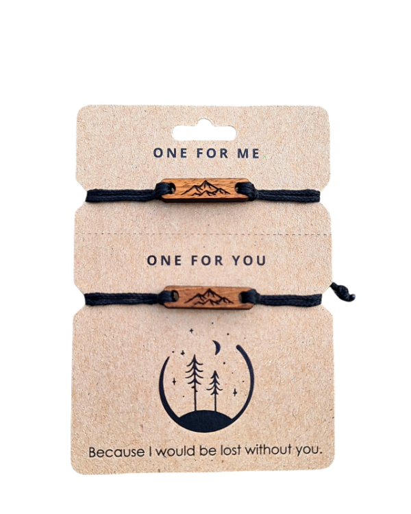 Friendship, partnership bracelet mountains