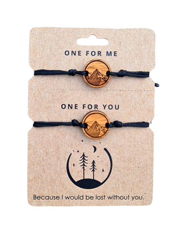 Friendship, partnership bracelet MOUNTAINS LINES